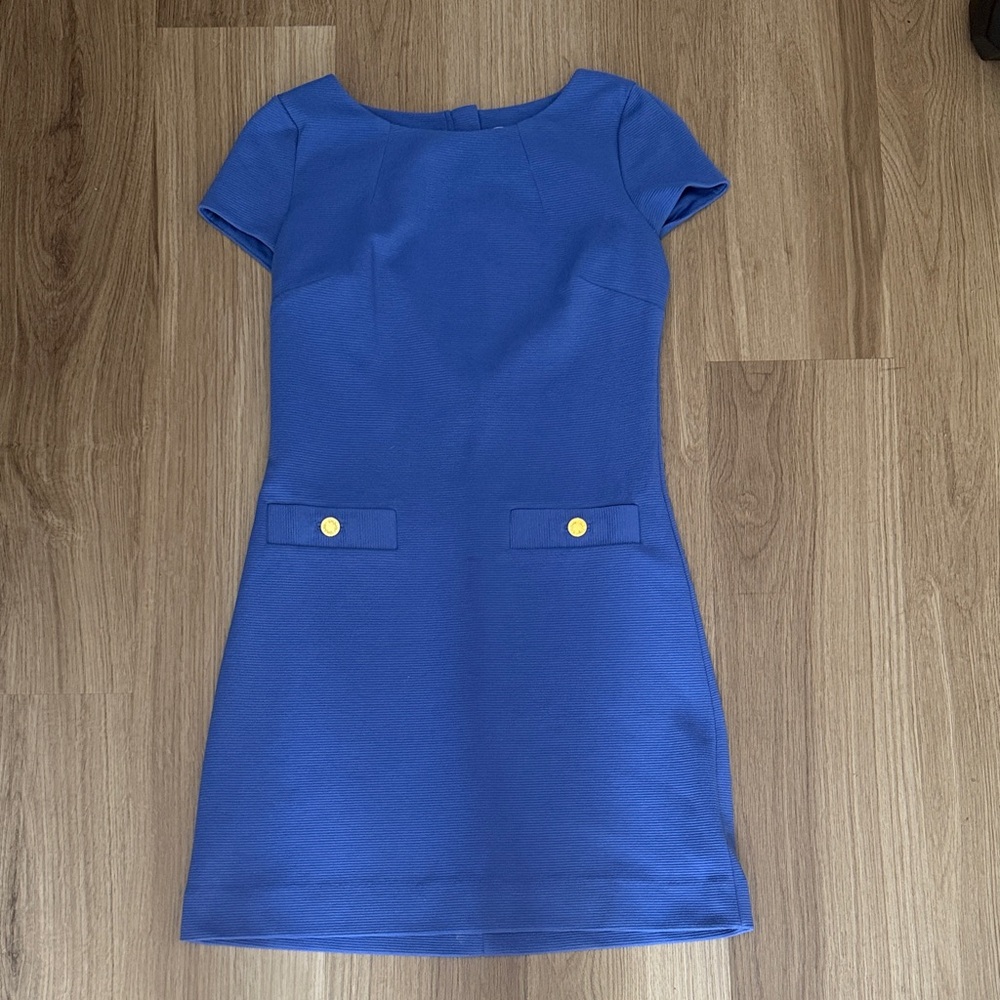 Lilly Pulitzer Vibrant Blue Ribbed Knit Dress